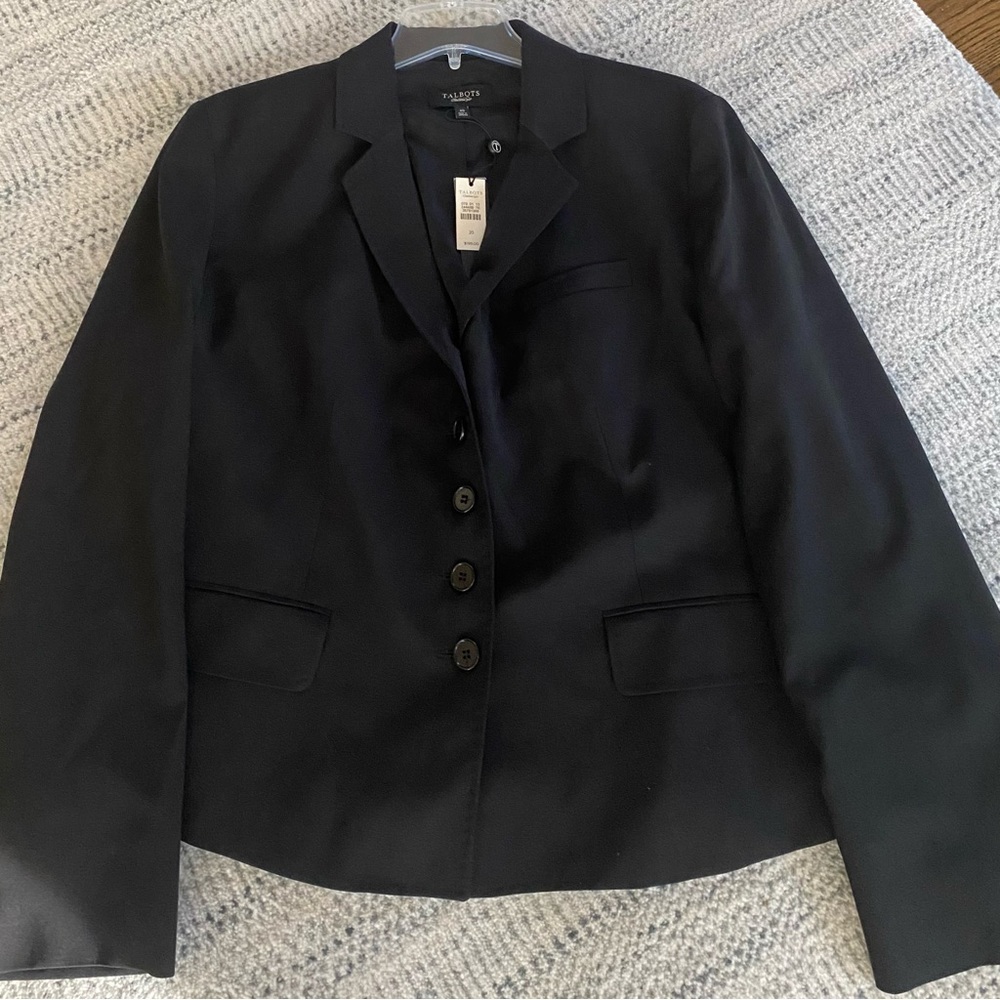 Talbots Lightweight Wool Blazer Jacket - image 1